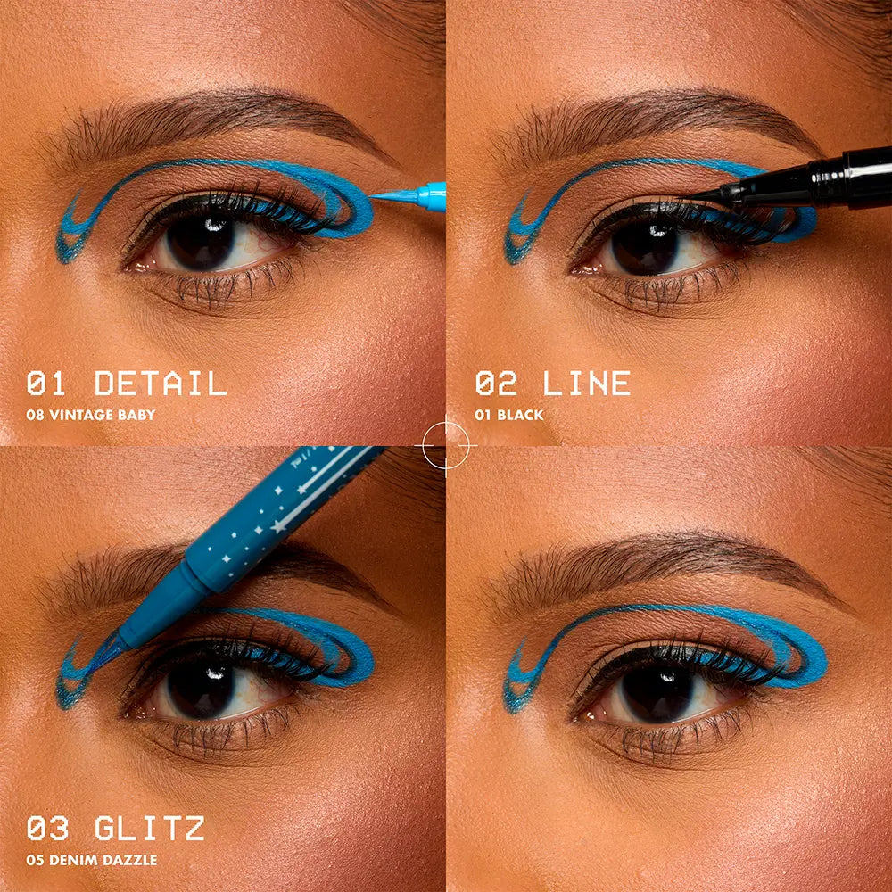 NYX PROFESSIONAL MAKE UP-EPIC INK LINER GLITZ delineador à prova d'água 03 Bootcut Bling 1 ml.-DrShampoo - Perfumaria e Cosmética