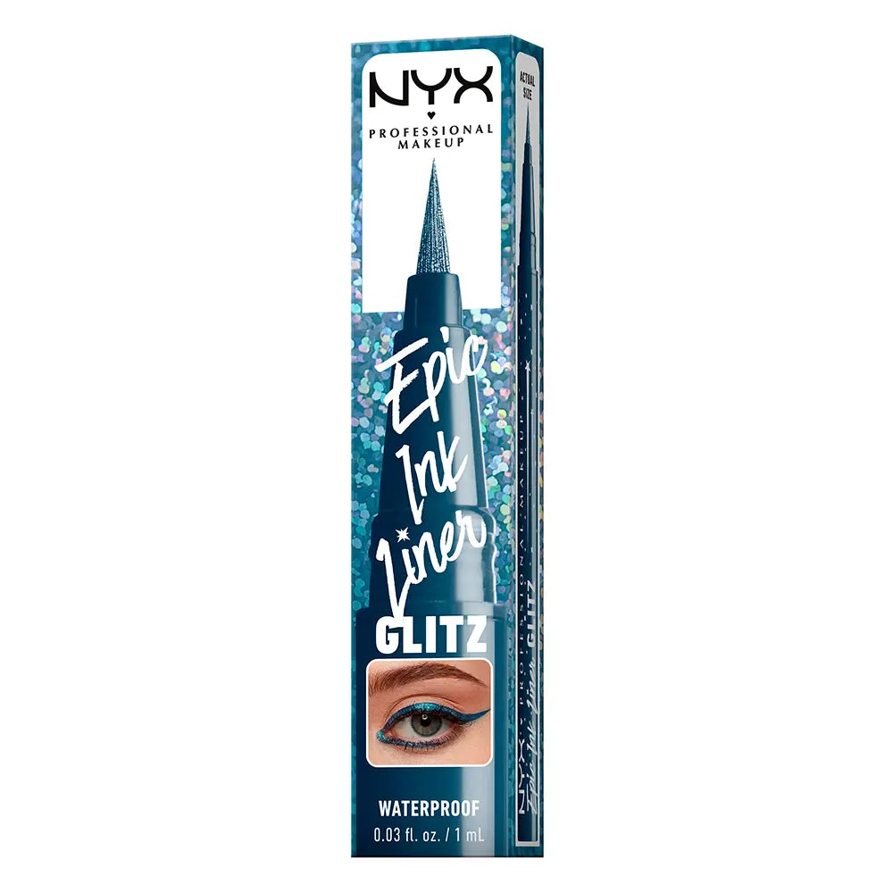 NYX PROFESSIONAL MAKE UP-EPIC INK LINER GLITZ delineador à prova d'água 06 Denim Dazzle 1 ml.-DrShampoo - Perfumaria e Cosmética