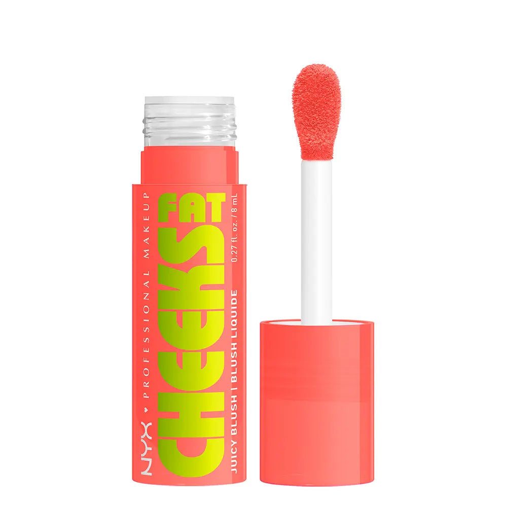 NYX PROFESSIONAL MAKE UP-FAT CHEEKS Blush Líquido Hidratante 01 Papaya Plump 8 ml.-DrShampoo - Perfumaria e Cosmética