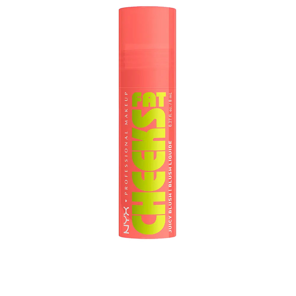 NYX PROFESSIONAL MAKE UP-FAT CHEEKS Blush Líquido Hidratante 01 Papaya Plump 8 ml.-DrShampoo - Perfumaria e Cosmética