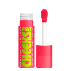 NYX PROFESSIONAL MAKE UP-FAT CHEEKS Blush Líquido Hidratante 06 Bouncin39 Berry 8 ml.-DrShampoo - Perfumaria e Cosmética