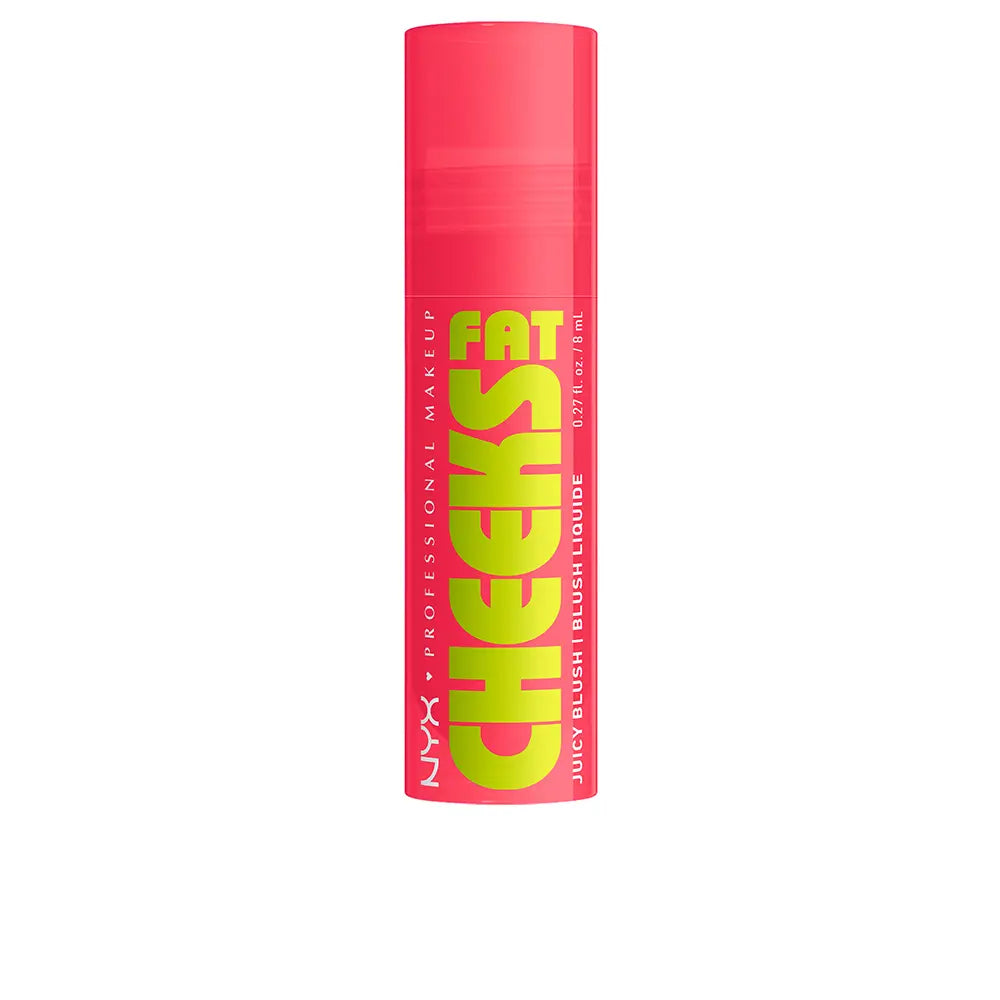 NYX PROFESSIONAL MAKE UP-FAT CHEEKS Blush Líquido Hidratante 06 Bouncin39 Berry 8 ml.-DrShampoo - Perfumaria e Cosmética