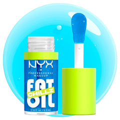 NYX PROFESSIONAL MAKE UP-FAT OIL CHILLZ Brilho Labial Menta Polar 48 ml.-DrShampoo - Perfumaria e Cosmética