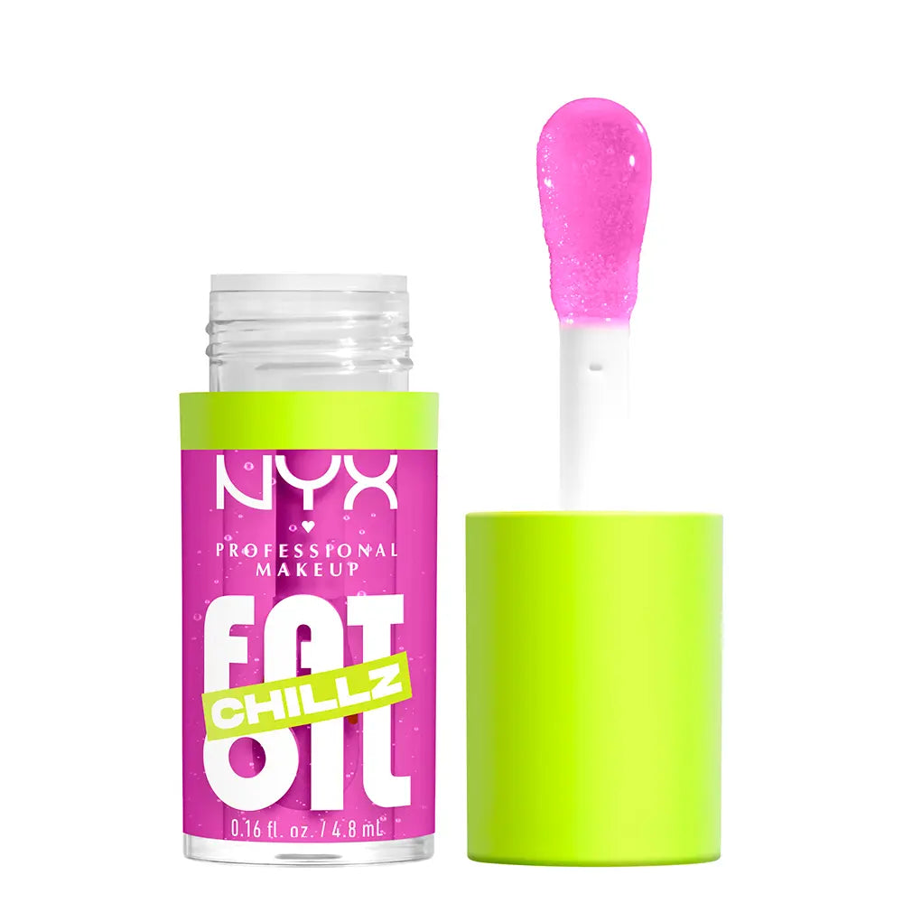 NYX PROFESSIONAL MAKE UP-FAT OIL CHILLZ Brilho Labial Strawberry Slush 48 ml-DrShampoo - Perfumaria e Cosmética