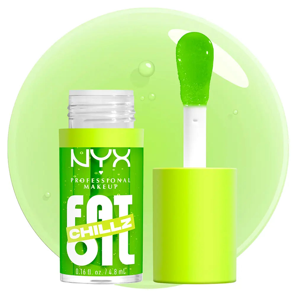 NYX PROFESSIONAL MAKE UP-FAT OIL CHILLZ brilho labial Kiwi Freezie 48 ml.-DrShampoo - Perfumaria e Cosmética