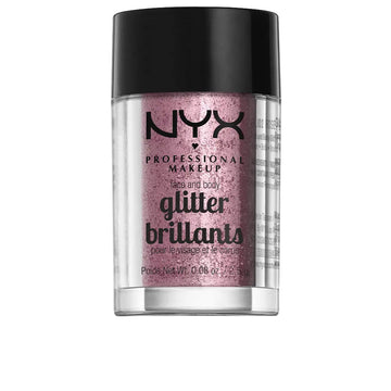 NYX PROFESSIONAL MAKE UP-GLITTER BRILLANTS rosto e corpo rosa 25 gr-DrShampoo - Perfumaria e Cosmética Imagem principal do produto