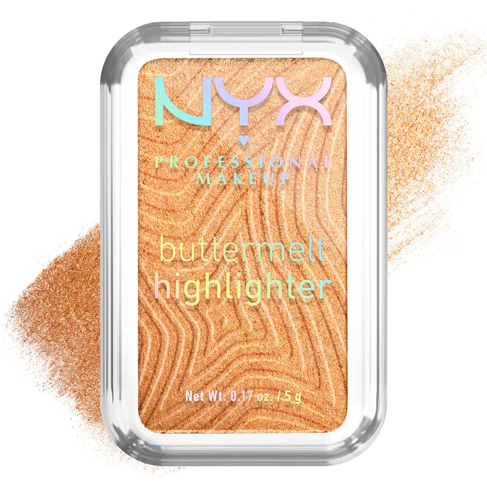 NYX PROFESSIONAL MAKE UP-Iluminador em pó BUTTERMELT HIGHLIGHTER #35-Butta na cor Bronze 5 gr-DrShampoo - Perfumaria e Cosmética