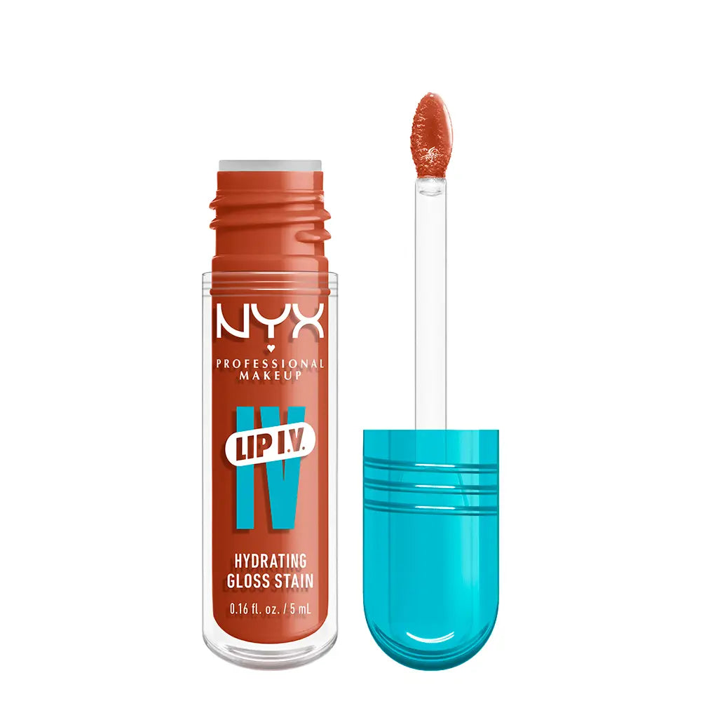 NYX PROFESSIONAL MAKE UP-LIP IV gloss 01 Caramel Drip 5 ml.-DrShampoo - Perfumaria e Cosmética