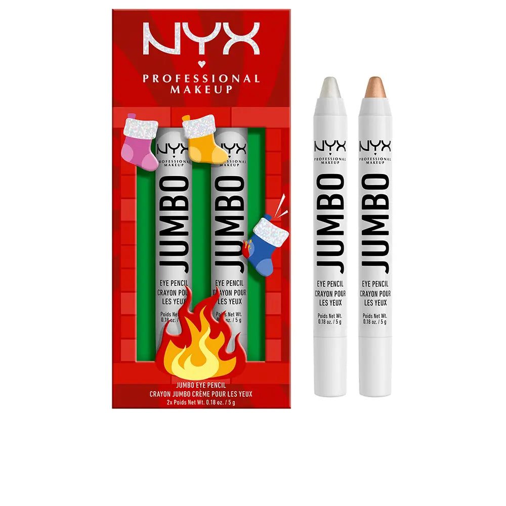 NYX PROFESSIONAL MAKE UP-Lápis de Olho Jumbo Duo 2 pcs.-DrShampoo - Perfumaria e Cosmética