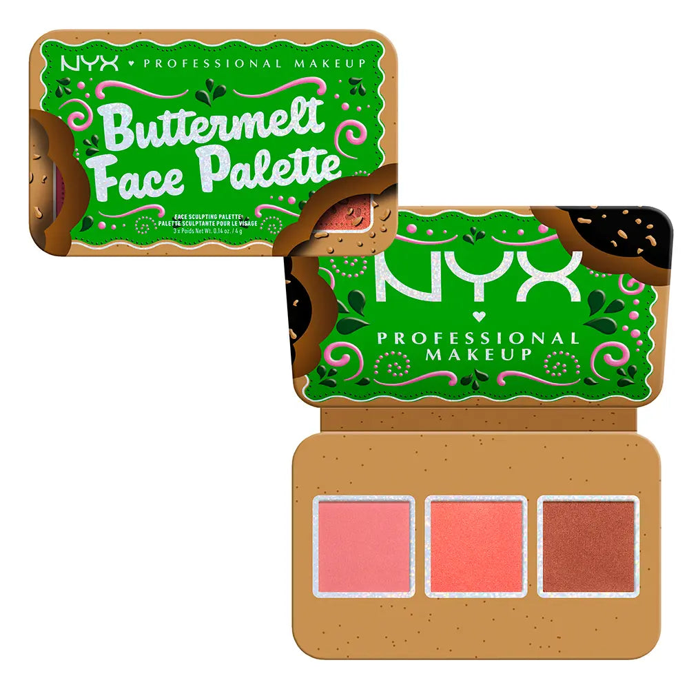 NYX PROFESSIONAL MAKE UP-PALETA BUTTERMELT bronzer e blush Escuro 12 g.-DrShampoo - Perfumaria e Cosmética