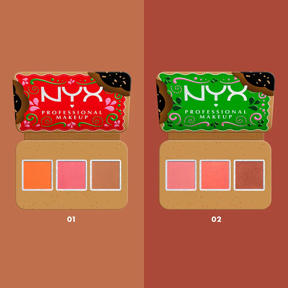 NYX PROFESSIONAL MAKE UP-PALETA BUTTERMELT bronzer e blush Escuro 12 g.-DrShampoo - Perfumaria e Cosmética