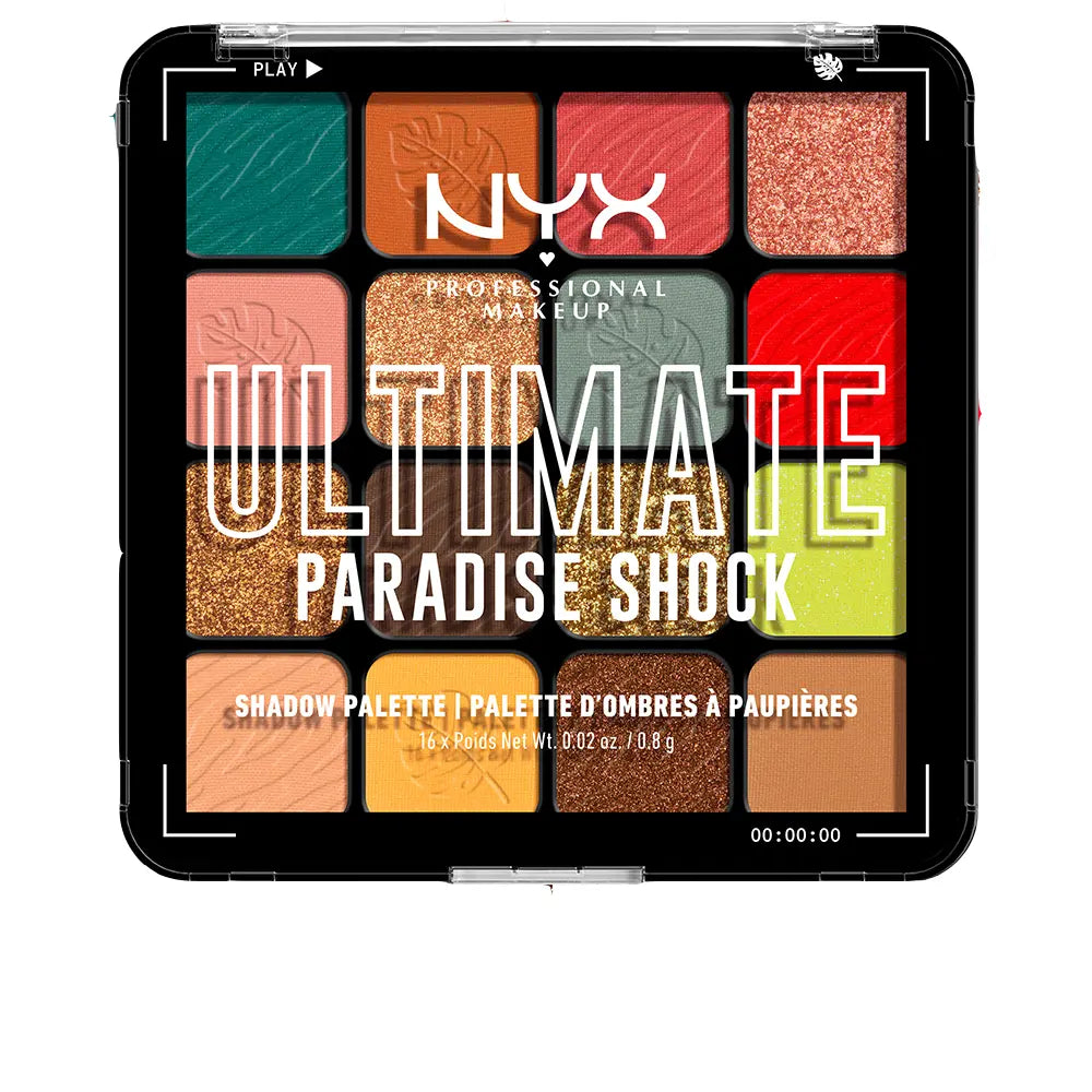 NYX PROFESSIONAL MAKE UP-PALETA DE SOMBRAS ULTIMATE PARADISE SHOCK 16 x 0,8 g-DrShampoo - Perfumaria e Cosmética