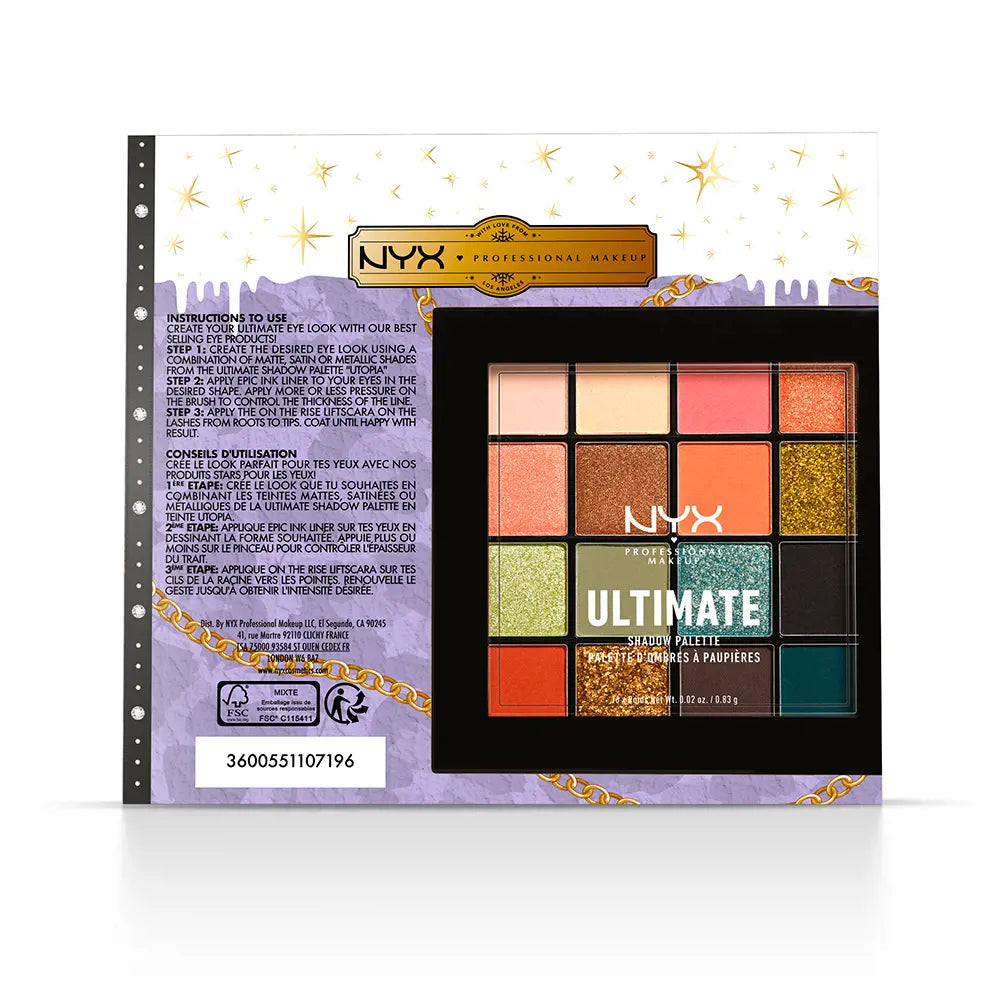 NYX PROFESSIONAL MAKE UP-VEGAN EYE PASS EDIÇÃO LIMITADA conjunto 3 pz-DrShampoo - Perfumaria e Cosmética