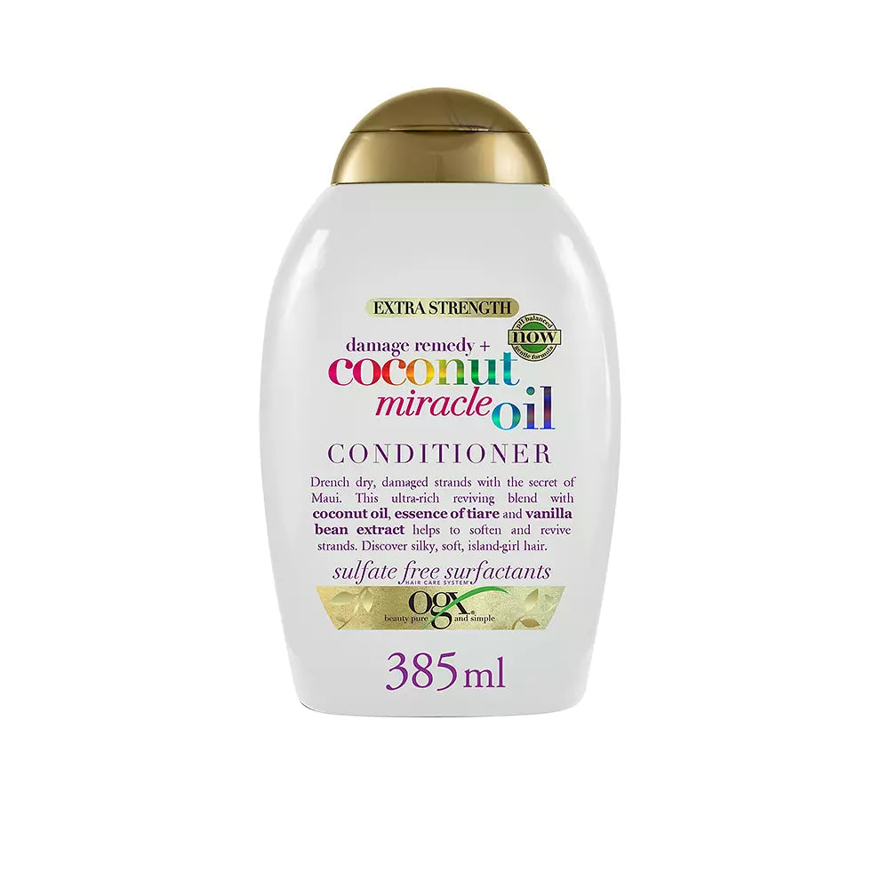 OGX-COCONUT MIRACLE OIL condicionador de cabelo 385 ml-DrShampoo - Perfumaria e Cosmética