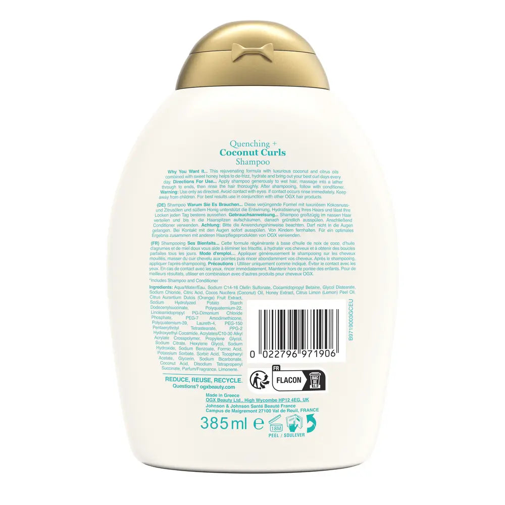OGX-Champô para cabelo COCONUT CURLS 385 ml-DrShampoo - Perfumaria e Cosmética