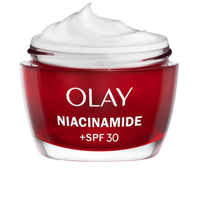 OLAY-Creme hidratante diurno com NIACINAMIDA24 + VITAMINA E FPS30 50 ml-DrShampoo - Perfumaria e Cosmética