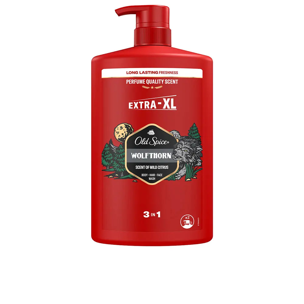 OLD SPICE-Gel de banho WOLFTHORN 1000 ml.-DrShampoo - Perfumaria e Cosmética