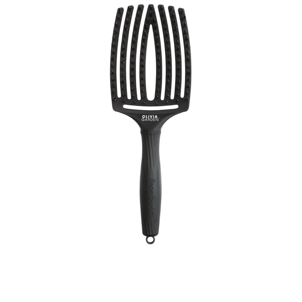 OLIVIA GARDEN-FINGERBRUSH CERDA NYLON PRETO COMPLETO L 1 u.-DrShampoo - Perfumaria e Cosmética