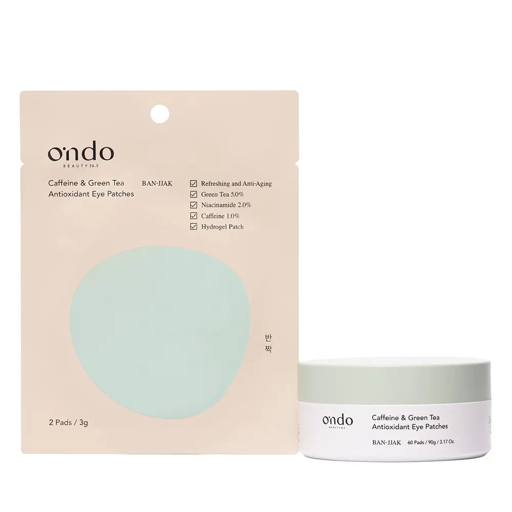 ONDO BEAUTY 36.5-CAFFEINE & GREEN TEA antioxidant eye patches 2 u-DrShampoo - Perfumaria e Cosmética