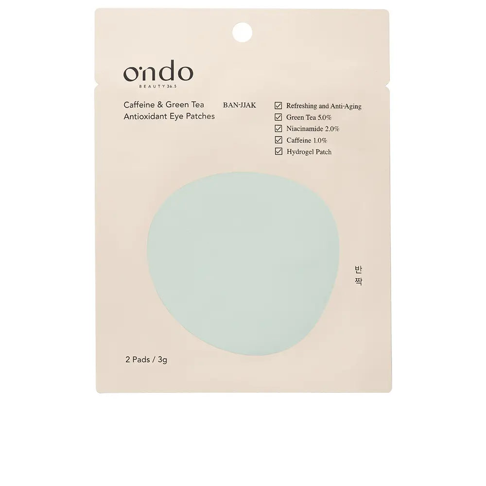 ONDO BEAUTY 36.5-CAFFEINE & GREEN TEA antioxidant eye patches 2 u-DrShampoo - Perfumaria e Cosmética