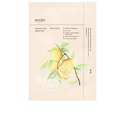 ONDO BEAUTY 36.5-CHARCOAL & YUJA bubble mask 25 ml-DrShampoo - Perfumaria e Cosmética