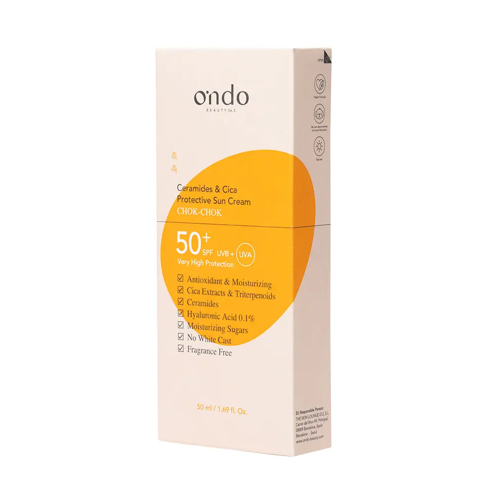 ONDO BEAUTY 36.5-Creme solar protetor CERAMIDE & CICA 50 ml-DrShampoo - Perfumaria e Cosmética