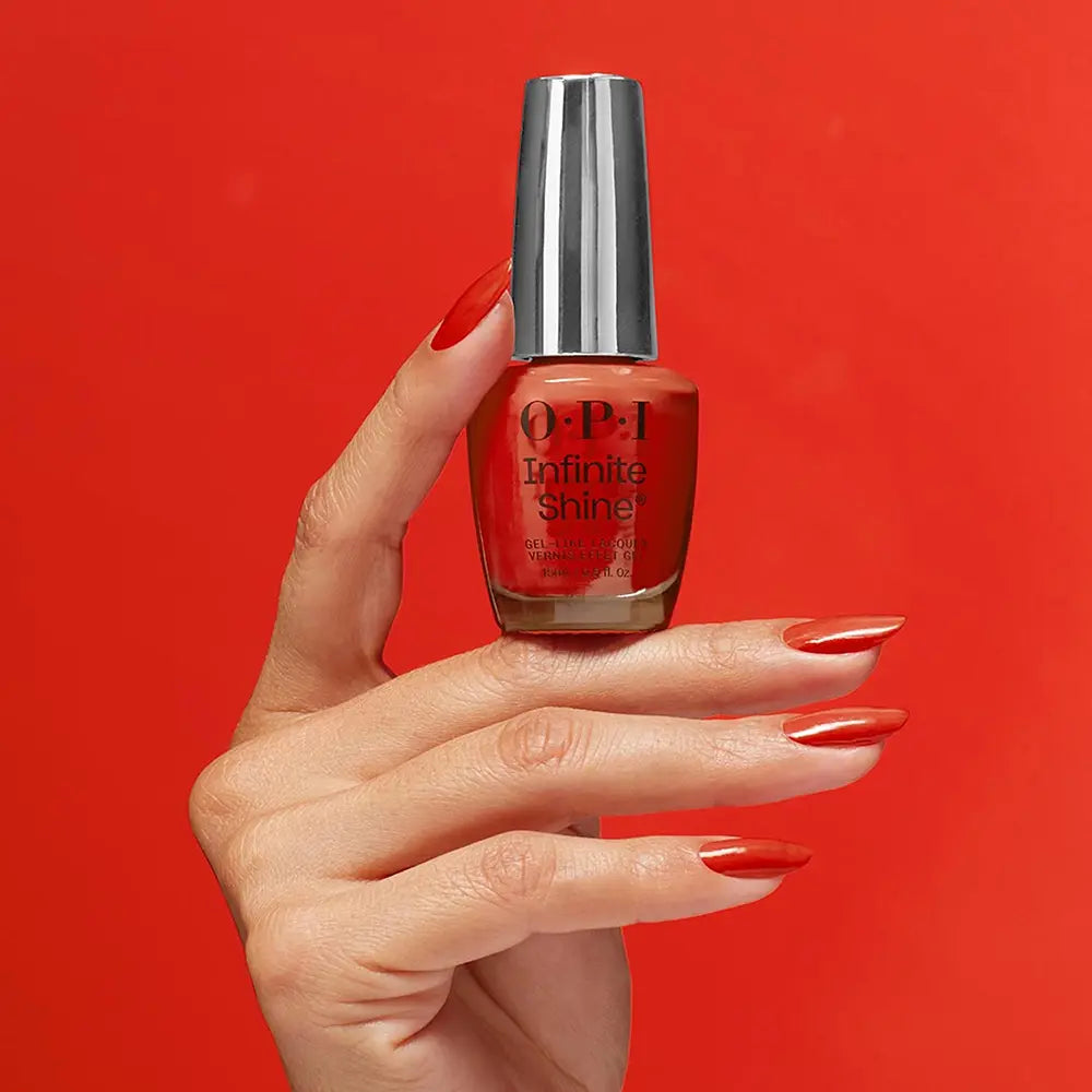 OPI-Esmalte de Unhas de Longa Duração OPI Infinite Shine Knock 39Em Red 15 ml-DrShampoo - Perfumaria e Cosmética