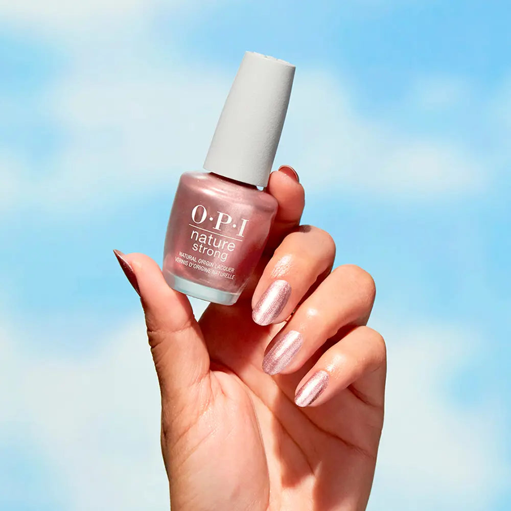OPI-NATURE STRONG Esmalte de origem natural #Intenções são ouro rosa 15 ml-DrShampoo - Perfumaria e Cosmética