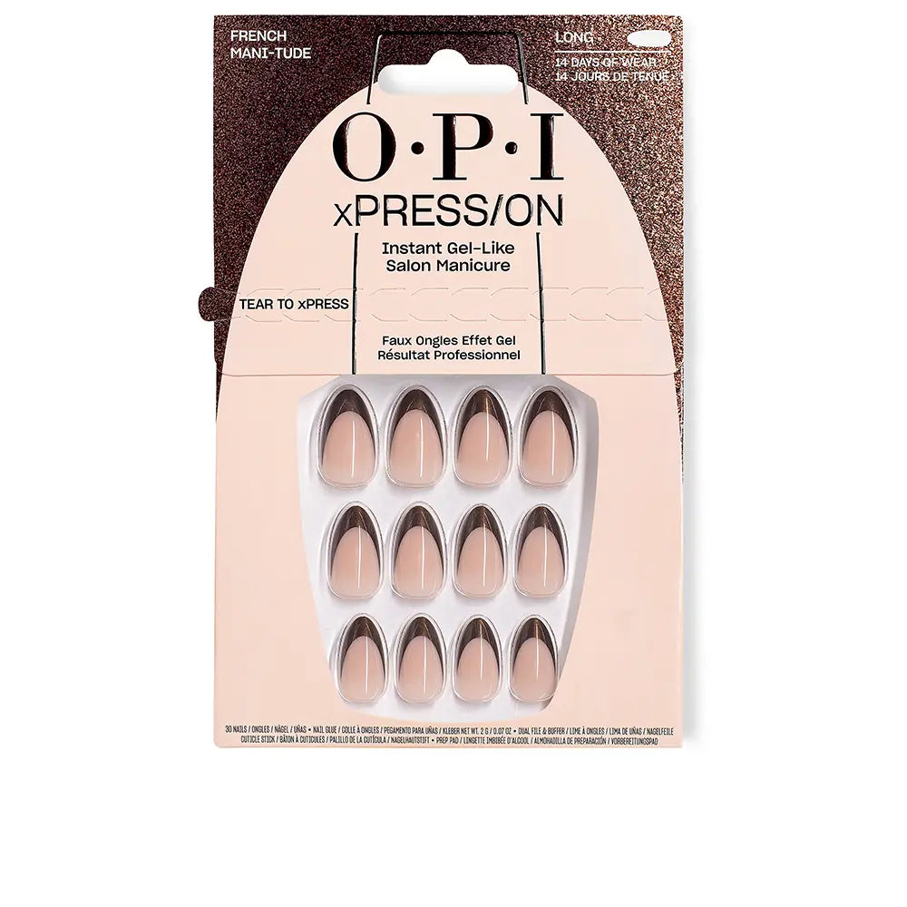 OPI-OPI xPRESS ON Coleção What's Your Mannitude Unhas French Mani tude 30 Contagem-DrShampoo - Perfumaria e Cosmética