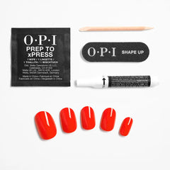 OPI-OPI xPRESS ON Unhas Artificiais esmalte tom Strawberry Margarita 30 u.-DrShampoo - Perfumaria e Cosmética