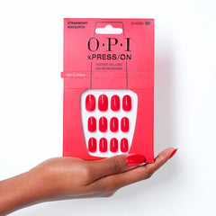 OPI-OPI xPRESS ON Unhas Artificiais esmalte tom Strawberry Margarita 30 u.-DrShampoo - Perfumaria e Cosmética