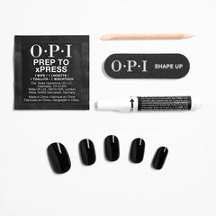 OPI-OPI xPRESS ON Unhas Artificiais tom de esmalte Lady in Black 30 u.-DrShampoo - Perfumaria e Cosmética