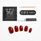 OPI-Unhas artificiais OPI xPRESS ON tom de esmalte Big Apple Red 30 u.-DrShampoo - Perfumaria e Cosmética