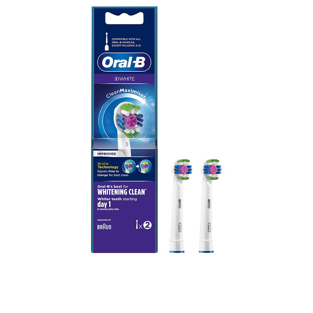 ORAL-B-3D WHITE WHITENING CLEAN cabeças 2 unidades-DrShampoo - Perfumaria e Cosmética