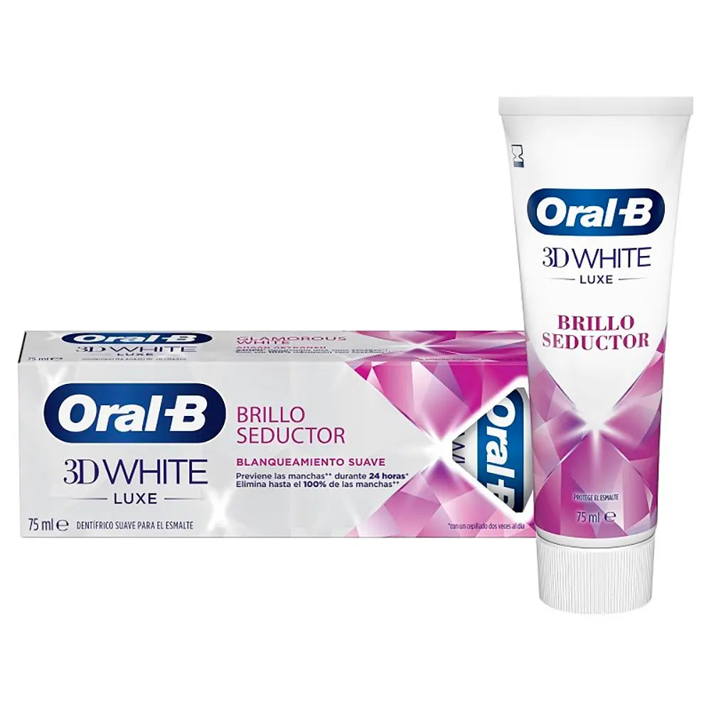 ORAL-B-Creme dental 3D WHITE LUXE brilho sedutor 75 ml.-DrShampoo - Perfumaria e Cosmética