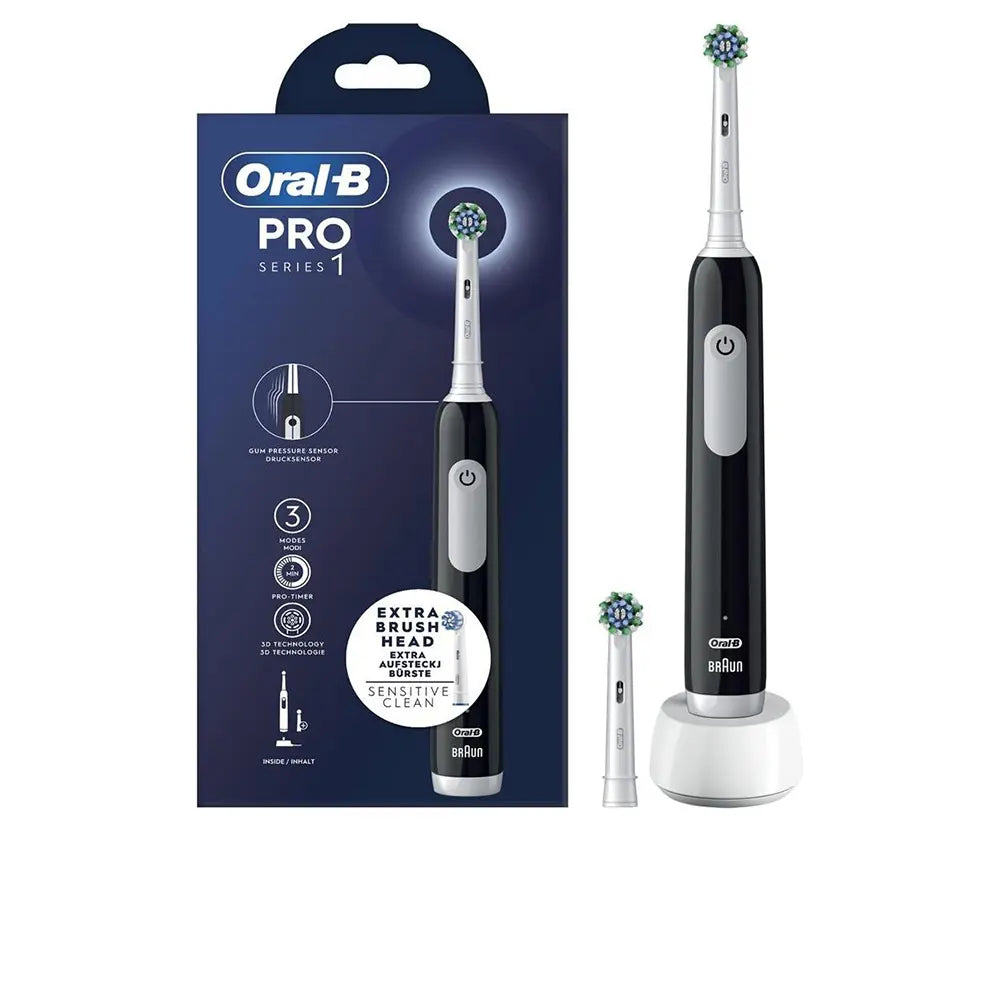 ORAL-B-Escova de dentes elétrica PRO SERIES 1 BLACK.-DrShampoo - Perfumaria e Cosmética