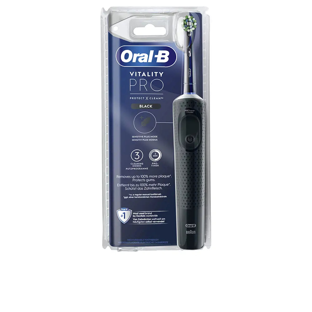 ORAL-B-Escova de dentes elétrica VITALITY PRO BLACK 1 unidade-DrShampoo - Perfumaria e Cosmética