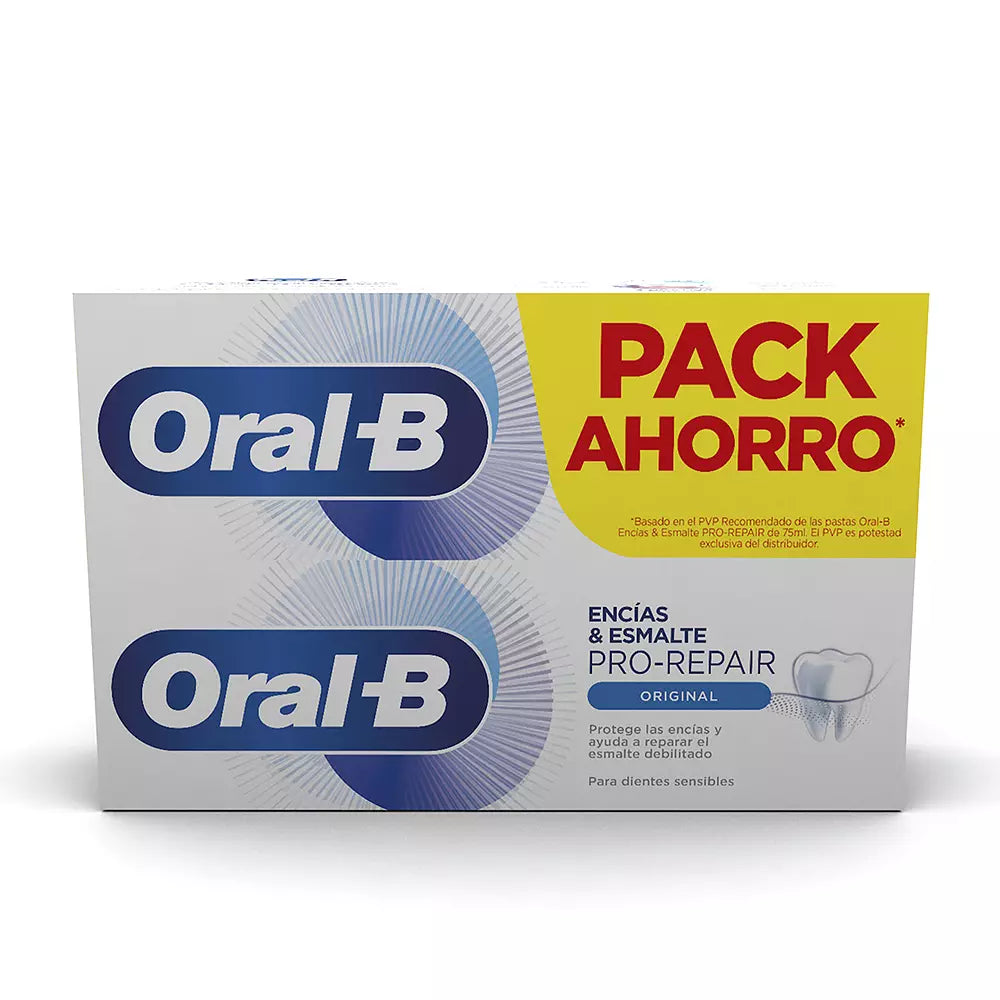 ORAL-B-GUMS & ENAMEL REPAIR pasta de dentes original 2 x 75 ml-DrShampoo - Perfumaria e Cosmética