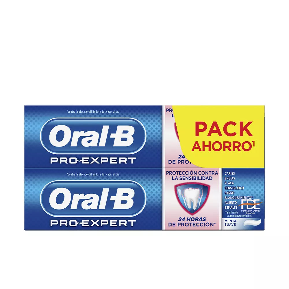 ORAL-B-LOTE DE PASTA DE DENTES PRO-EXPERT SENSITIVITY & WHITENING 2 x 75ml-DrShampoo - Perfumaria e Cosmética Imagen principal del producto