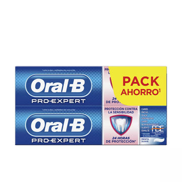 ORAL-B-LOTE DE PASTA DE DENTES PRO-EXPERT SENSITIVITY & WHITENING 2 x 75ml-DrShampoo - Perfumaria e Cosmética Imagem principal do produto