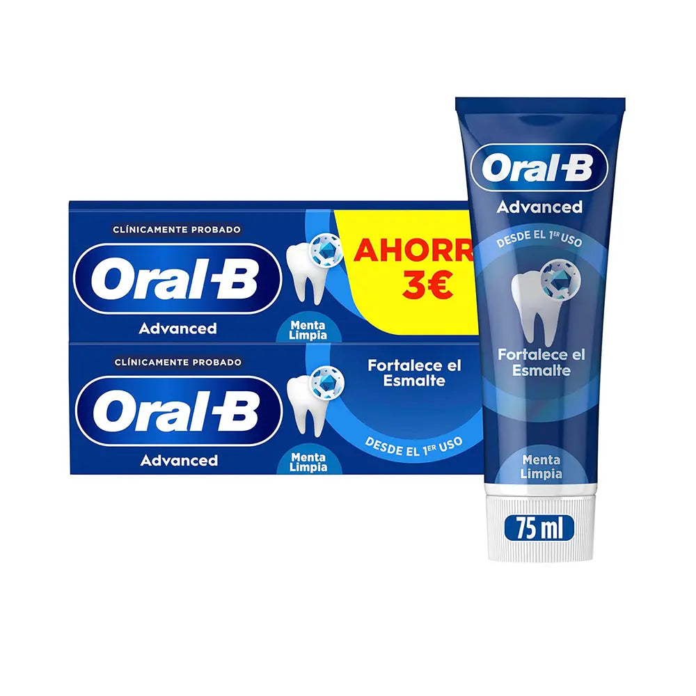ORAL-B-Pasta de dente STRENGTHENS ENAMEL 2 x 75 ml.-DrShampoo - Perfumaria e Cosmética