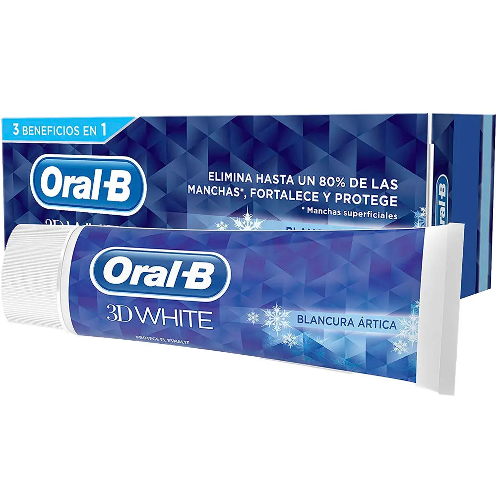 ORAL-B-Pasta de dentes 3D WHITE ARCTIC WHITE 75 ml-DrShampoo - Perfumaria e Cosmética