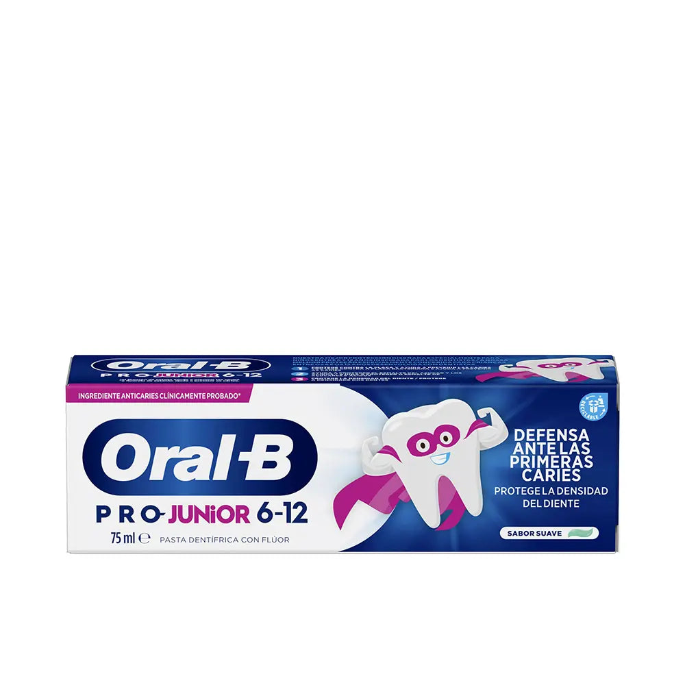 ORAL-B-Pasta de dentes PRO JUNIOR 6-12 ANOS 75 ml-DrShampoo - Perfumaria e Cosmética