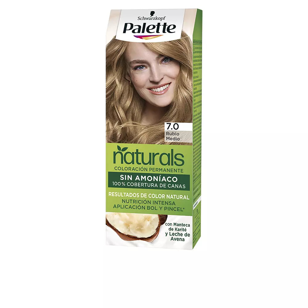 PALETTE-NATURAL PALETTE tintura 70 louro médio-DrShampoo - Perfumaria e Cosmética