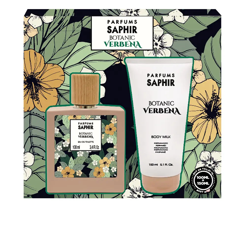 PARFUMS SAPHIR-CAIXA BOTÂNICA DE VERBENA 2 pcs.-DrShampoo - Perfumaria e Cosmética