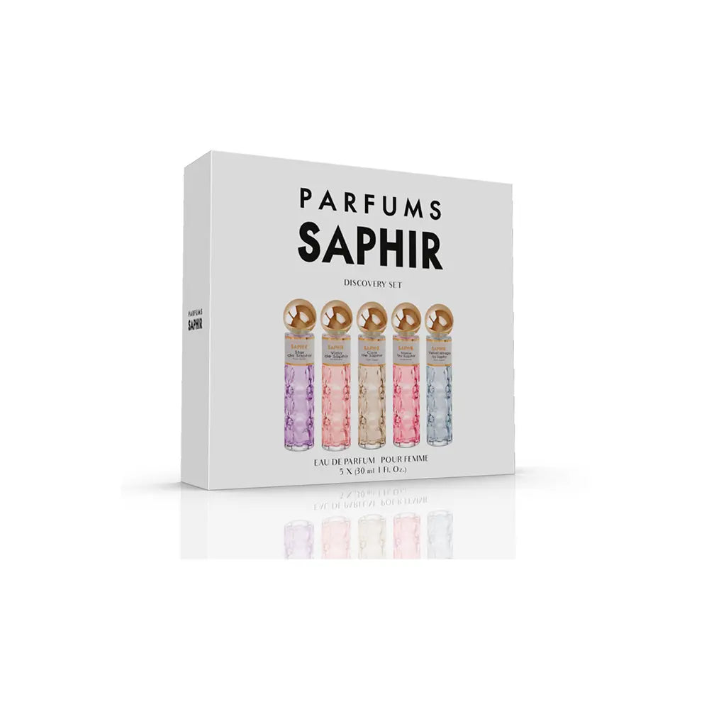 PARFUMS SAPHIR-Estojo DISCOVERY de 5 peças.-DrShampoo - Perfumaria e Cosmética