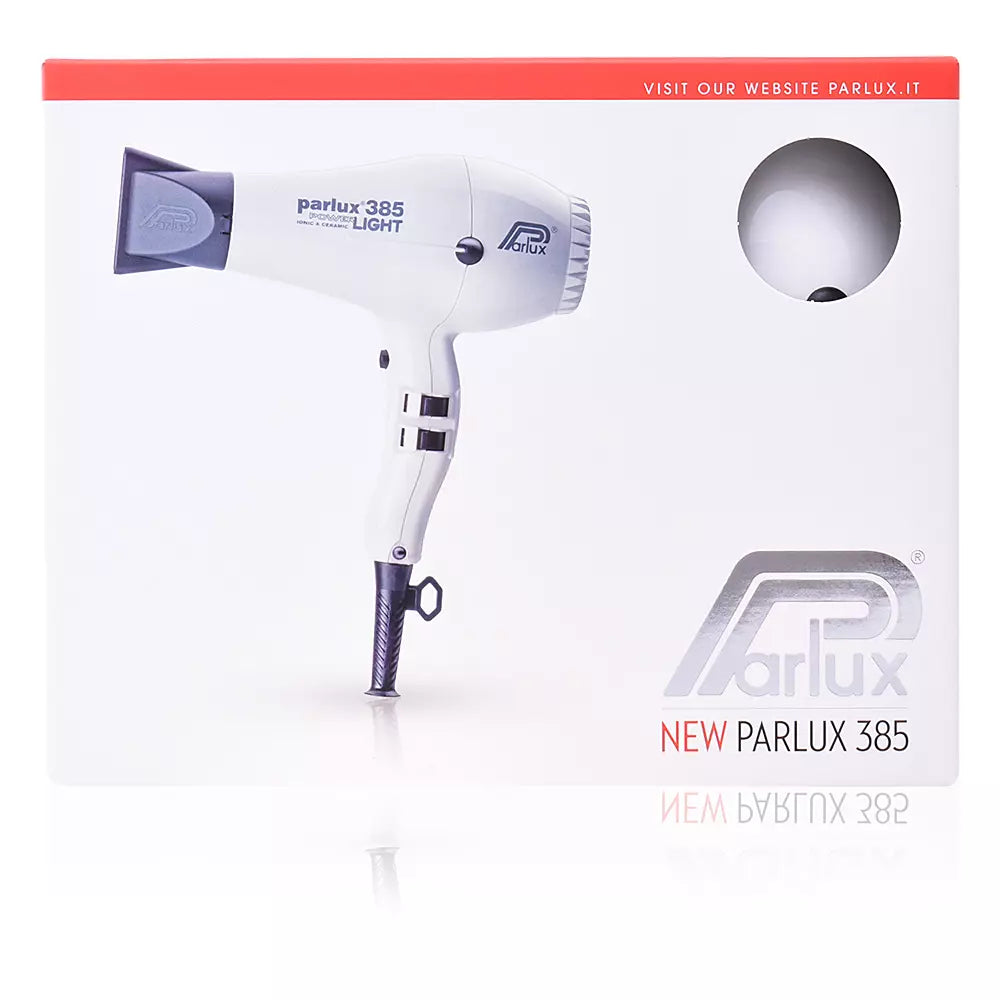 PARLUX-HAIR DRYER 385 power light ionic & ceramic white-DrShampoo - Perfumaria e Cosmética
