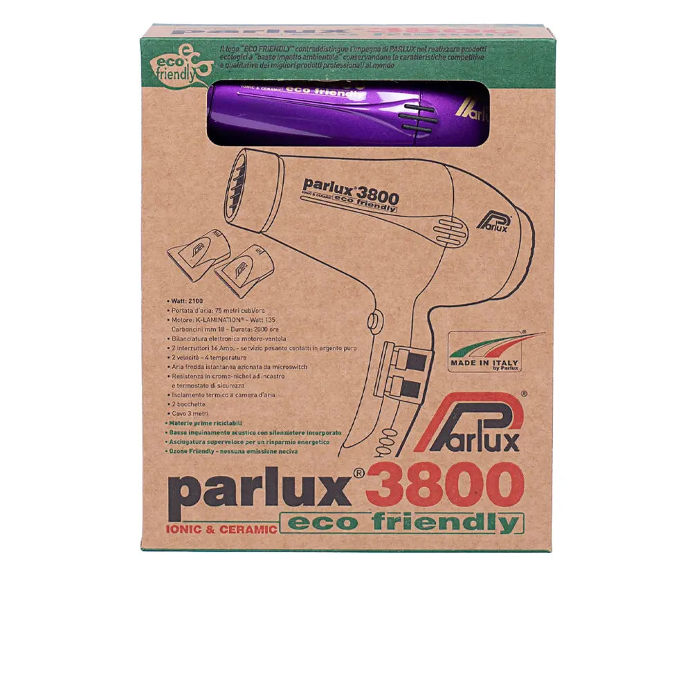 PARLUX-Secador PARLUX 3800 ECOFRIENDLY Violeta 1 un.-DrShampoo - Perfumaria e Cosmética