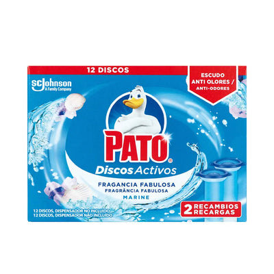 PATO-PATO WC ACTIVE DISCS x 2 recargas de frescura marinha 2 unidades-DrShampoo - Perfumaria e Cosmética