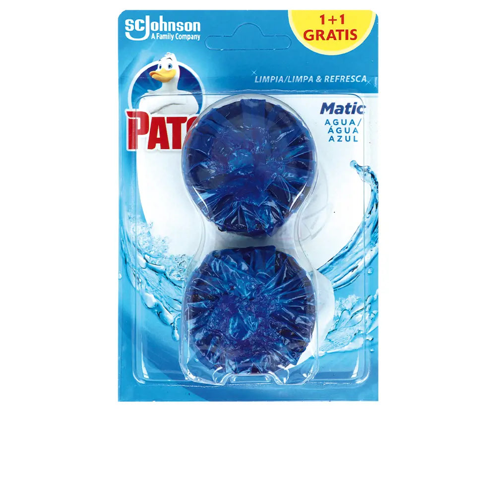PATO-PATO WC MATIC água azul desodorizante 2 x 50 gr-DrShampoo - Perfumaria e Cosmética